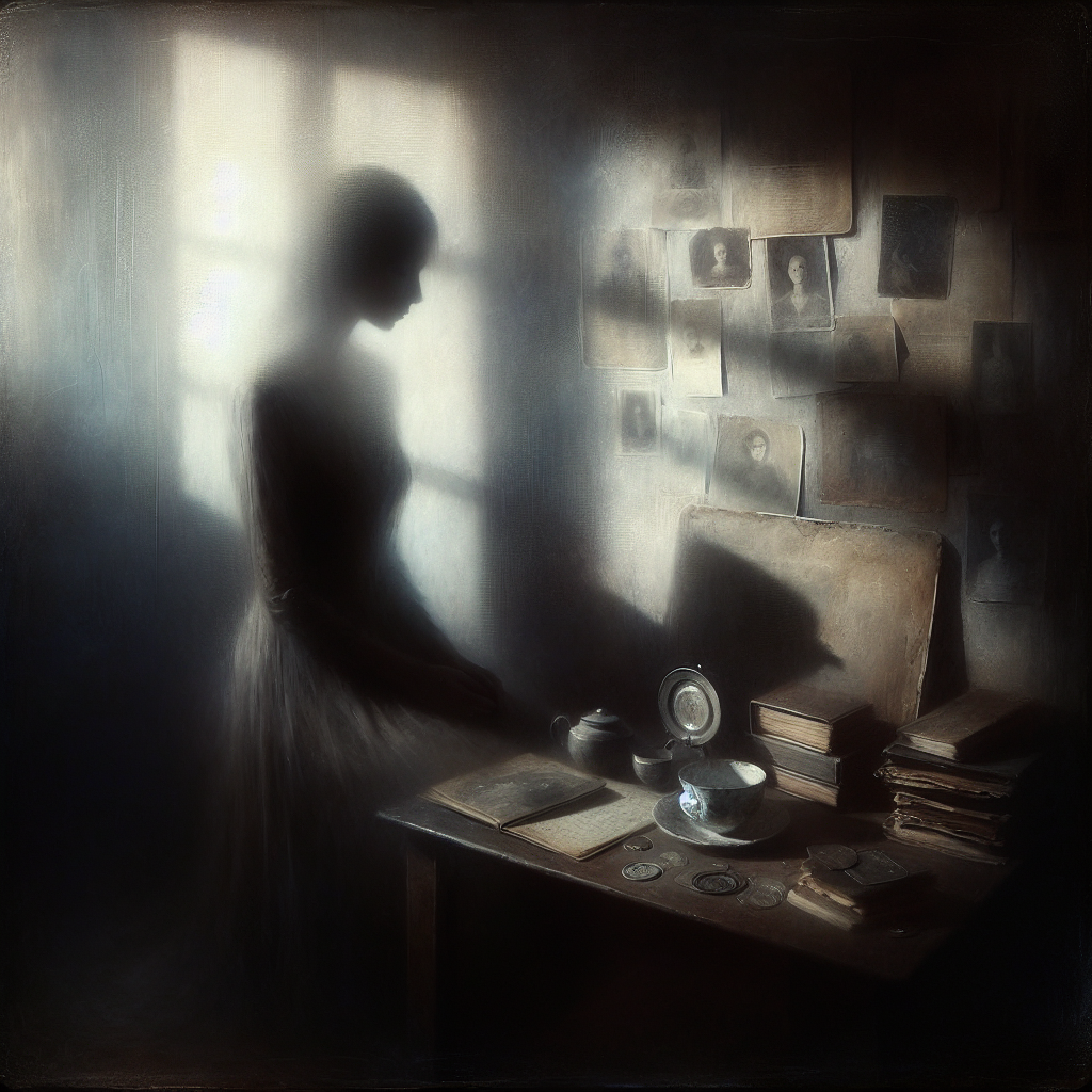 10 Načina kako danas slomiti vlastito srce (bez previše truda) | A melancholic figure sitting in a dimly lit room, surrounded by shadows and memories.
