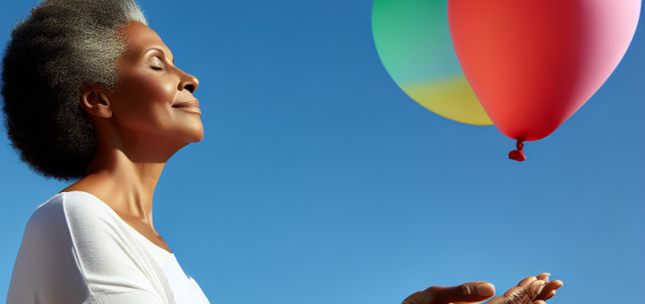 7 Dobrih stvari koje se događaju u životu kada pustite kontrolu | A person releasing a balloon into a clear blue sky, symbolizing freedom and letting go.