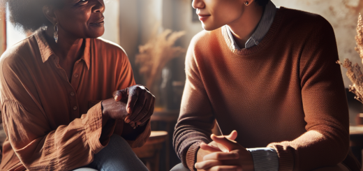 20 Prisutnih stvari koje trebate započeti u svojim vezama | A couple sitting together in a cozy cafe, sharing a meaningful conversation with warm colors around them.
