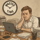 10 Dnevnih navika koje često troše 90 posto našeg vremena i energije u životu | A cluttered desk with a clock showing wasted time and a tired person looking frustrated.