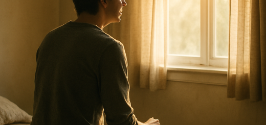 10 Buđenja za dane kada gubite motivaciju i sumnjate u sve | A person sitting on the edge of a bed, looking thoughtfully out the window as sunlight breaks through.