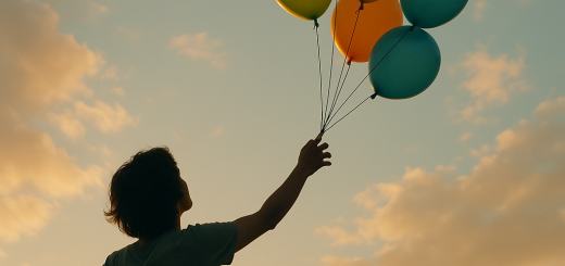 7 Dobrih stvari koje se događaju u životu kada pustite kontrolu | A person releasing balloons into the sky, symbolizing freedom and letting go.
