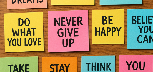 20 Dnevnih citata koje bismo svi trebali zapamtiti prije nego što život postane teži | A collage of inspiring quotes written on colorful sticky notes on a wooden desk.