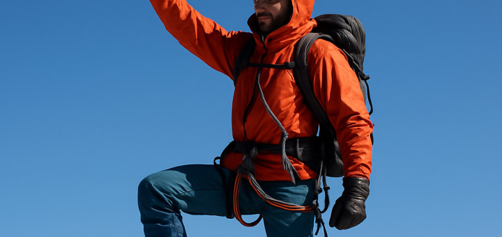 20 Teških stvari koje morate učiniti da biste bili sretni u životu | A mountain climber reaching the summit with a bright blue sky in the background.