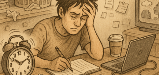 18 Dnevnih navika koje čine naš život 98 posto težim | A person struggling with daily challenges, surrounded by clutter and distractions.
