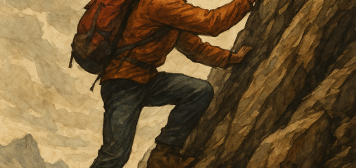10 Teških stvari koje morate učiniti da biste bili uspješni u životu | A determined person climbing a steep mountain, symbolizing challenges and perseverance."