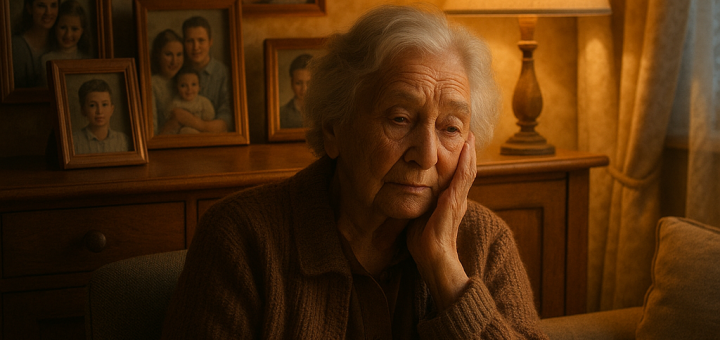 19 Bitnih životnih lekcija koje su me 90 godina mudrosti naučile cijeniti | An elderly person reflecting on life, surrounded by family photographs and a warm, cozy home atmosphere.