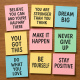 10 Post-it bilješki koje svi trebamo zapamtiti prije nego život postane teži | A collection of colorful sticky notes with inspiring quotes on a wooden desk.