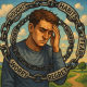 4 Navike koje nas koče da postignemo najbolje u životu | A person looking troubled while surrounded by chains made of thoughts and habits, against a backdrop of a vibrant, open landscape.
