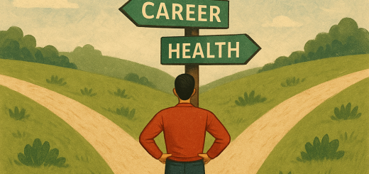 10 Izbora u životu koje ne moraš opravdavati nikome | A person standing confidently at a crossroads, with signs pointing to different life paths.