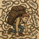 18 Navika koje često čine naš život 98 posto težim | A person struggling under a heavy backpack, surrounded by tangled ropes and challenges.